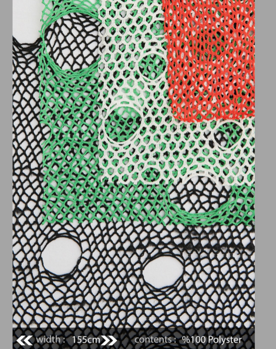 Torn Poly Mesh ZM-6314