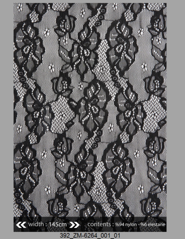 Poly Lyc Lace ZM-6264