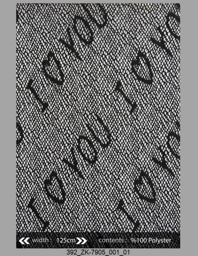Printed Mesh ZK-7905